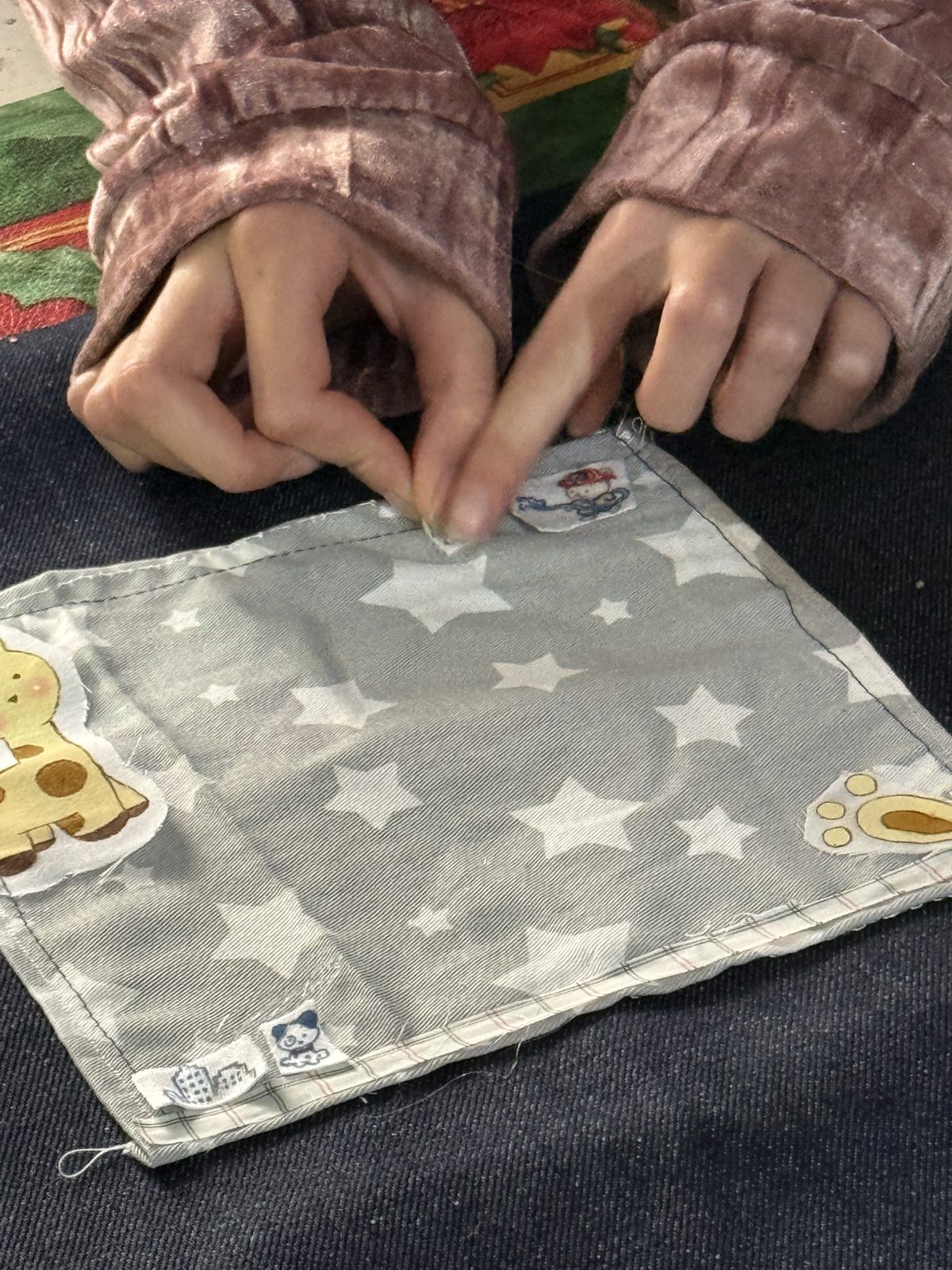 Bolso hecho en el taller